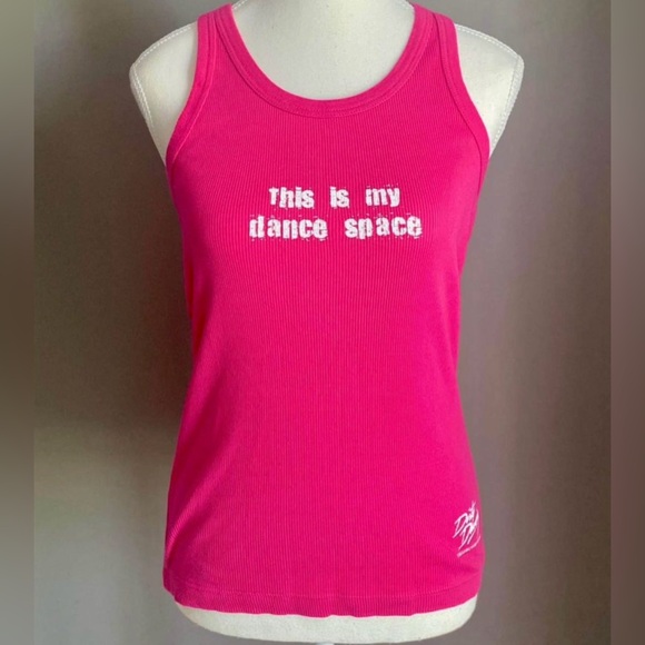 Women’s Dirty Dancing “This Is My Dance Space” Pink Tank Top- Size XXL - Picture 1 of 4